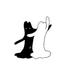 キキッテ（しろとくろ）（個別スタンプ：31）