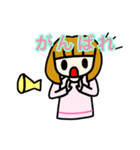 13歳が作った女の子のスタンプ（個別スタンプ：4）