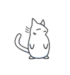 ゆるふわ白猫星人その五 セリフ無し（個別スタンプ：6）