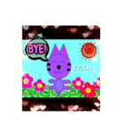にゃん太の顔スタンプ（個別スタンプ：5）