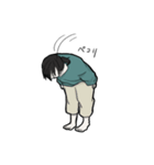 緑の服のあの子（個別スタンプ：3）
