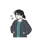 緑の服のあの子（個別スタンプ：8）