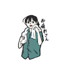 緑の服のあの子（個別スタンプ：13）