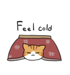 茶白トラにゃんこ(英語)（個別スタンプ：24）