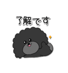 ドラくんの日常①〜黒トイプードル〜（個別スタンプ：3）