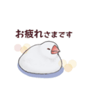 文鳥三昧〜白文鳥〜（個別スタンプ：12）