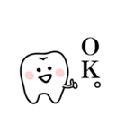 歯列矯正を頑張る歯のスタンプ（個別スタンプ：4）