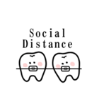 歯列矯正を頑張る歯のスタンプ（個別スタンプ：26）