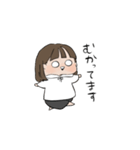 ボブヘア女の子（個別スタンプ：22）