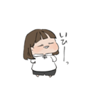 ボブヘア女の子（個別スタンプ：23）