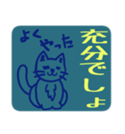 もしかして わたし ねこかも / 背景色あり（個別スタンプ：36）