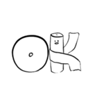 トイレットペーパーの遊び場（個別スタンプ：6）