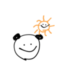 ばかがかくパンダ（個別スタンプ：7）