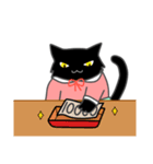 黒猫星人 セリフ無し（個別スタンプ：1）