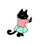 黒猫星人 セリフ無し（個別スタンプ：3）
