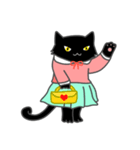 黒猫星人 セリフ無し（個別スタンプ：4）