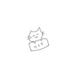 野うさぎちゃんと野良猫ちゃん（個別スタンプ：16）