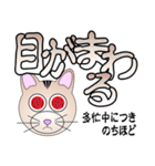 猫顔表情デカモジ言葉（個別スタンプ：31）