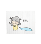 まるまるちゃん 手書き日常スタンプ（個別スタンプ：1）