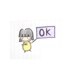 まるまるちゃん 手書き日常スタンプ（個別スタンプ：14）