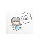 まるまるちゃん 手書き日常スタンプ（個別スタンプ：35）