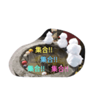 家もんすたんぷ雪だるま（個別スタンプ：6）