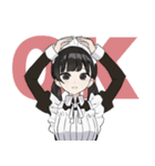ツンデレ？メイドちゃんスタンプ（個別スタンプ：1）