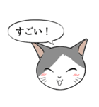 猫タクと吹き出し（個別スタンプ：6）