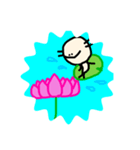 あきおくん(ウーパールーパー)のお花畑（個別スタンプ：6）