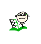 あきおくん(ウーパールーパー)のお花畑（個別スタンプ：7）