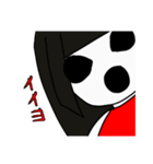 奇妙な赤い女の子（個別スタンプ：1）