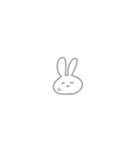 めんへらうさぎちゃんなの（個別スタンプ：6）