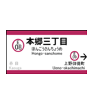 都営大江戸線の駅名標（個別スタンプ：9）