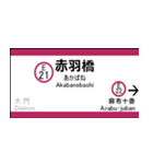都営大江戸線の駅名標（個別スタンプ：22）