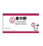都営大江戸線の駅名標（個別スタンプ：32）