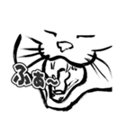 へんな墨絵ねこ（個別スタンプ：23）
