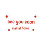 nail at homeのスタンプ（個別スタンプ：5）