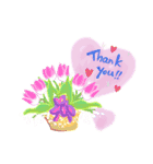春の花でごあいさつ（個別スタンプ：7）