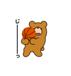 クマの日常。バスケ楽しんでます。（個別スタンプ：22）