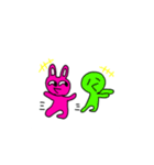 ピナチル・ピナウル×ウサチル（個別スタンプ：4）