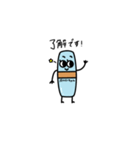 レッドくん＆ホワイトちゃん（個別スタンプ：4）