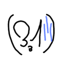 カッコのなかの顔数字（個別スタンプ：31）