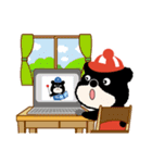 クマのじょい太＆でけ太(春)（個別スタンプ：37）