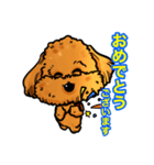 犬のスタンプ トイプードル（個別スタンプ：6）