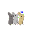 もふもふうさぎのすたんぷ（個別スタンプ：1）