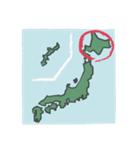 北海道マップ（個別スタンプ：2）