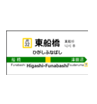 中央・総武線各駅停車の駅名標（個別スタンプ：33）