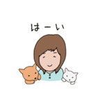 柴犬と白い猫と私（個別スタンプ：29）