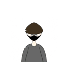 量産マッシュ下まつ毛長め（個別スタンプ：18）