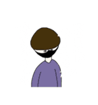 量産マッシュ下まつ毛長め（個別スタンプ：24）